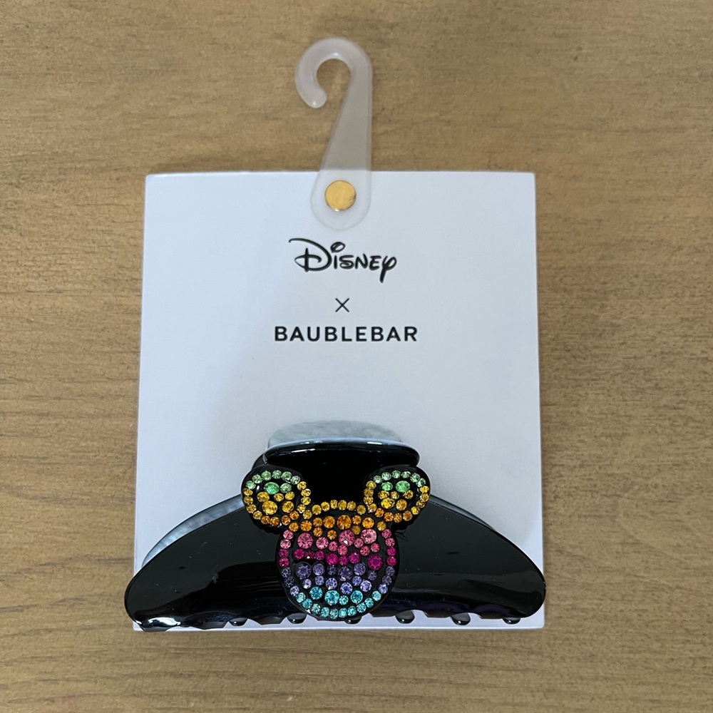 Disney Baublebar Mickey Mouse Multicolor Crystal Black Hair clip